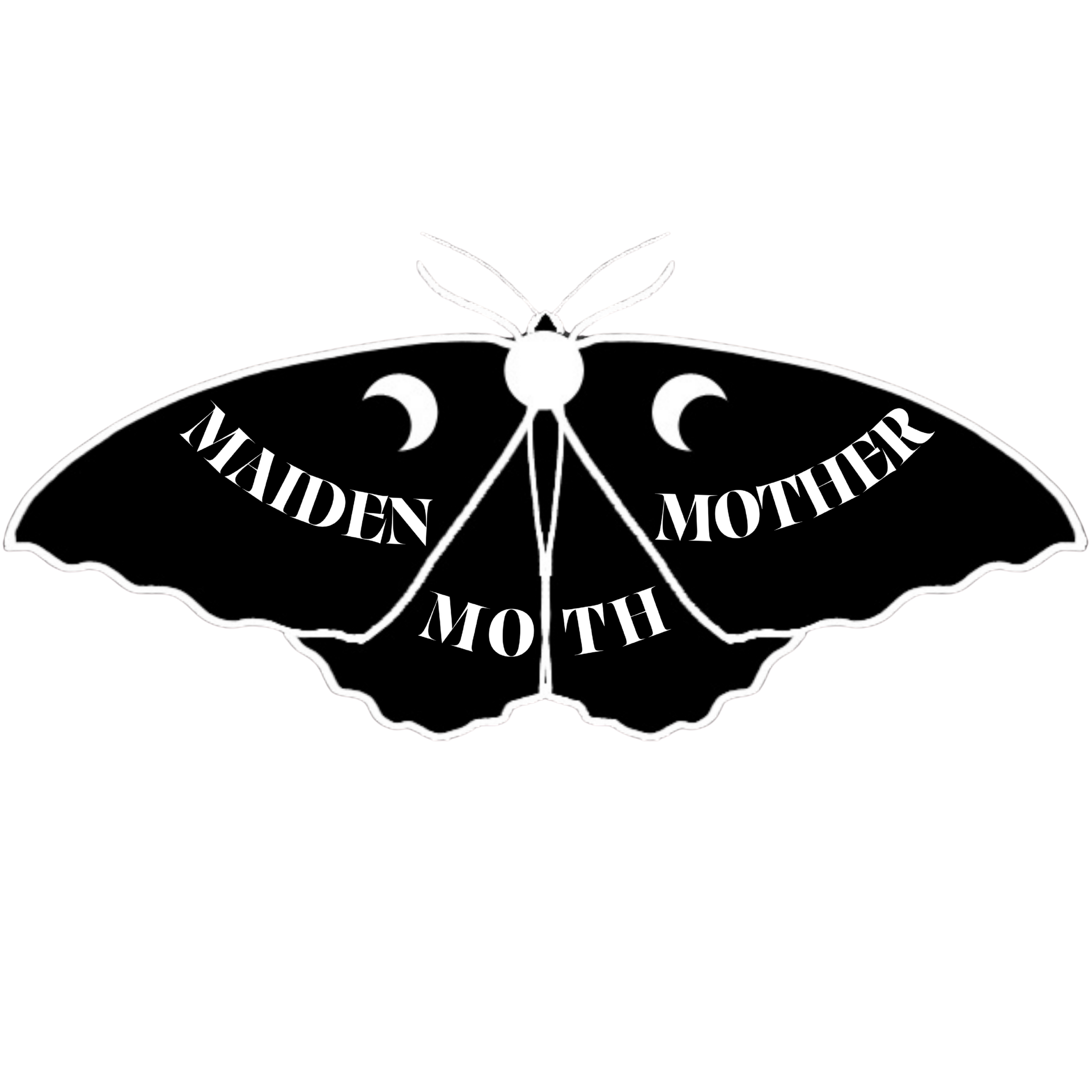 Maiden Mother Moth Logo